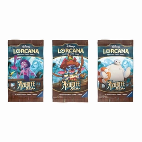 Ravensburger Toys Disney Lorcana TCG Azurite Sea Booster Pack (12 Cards)