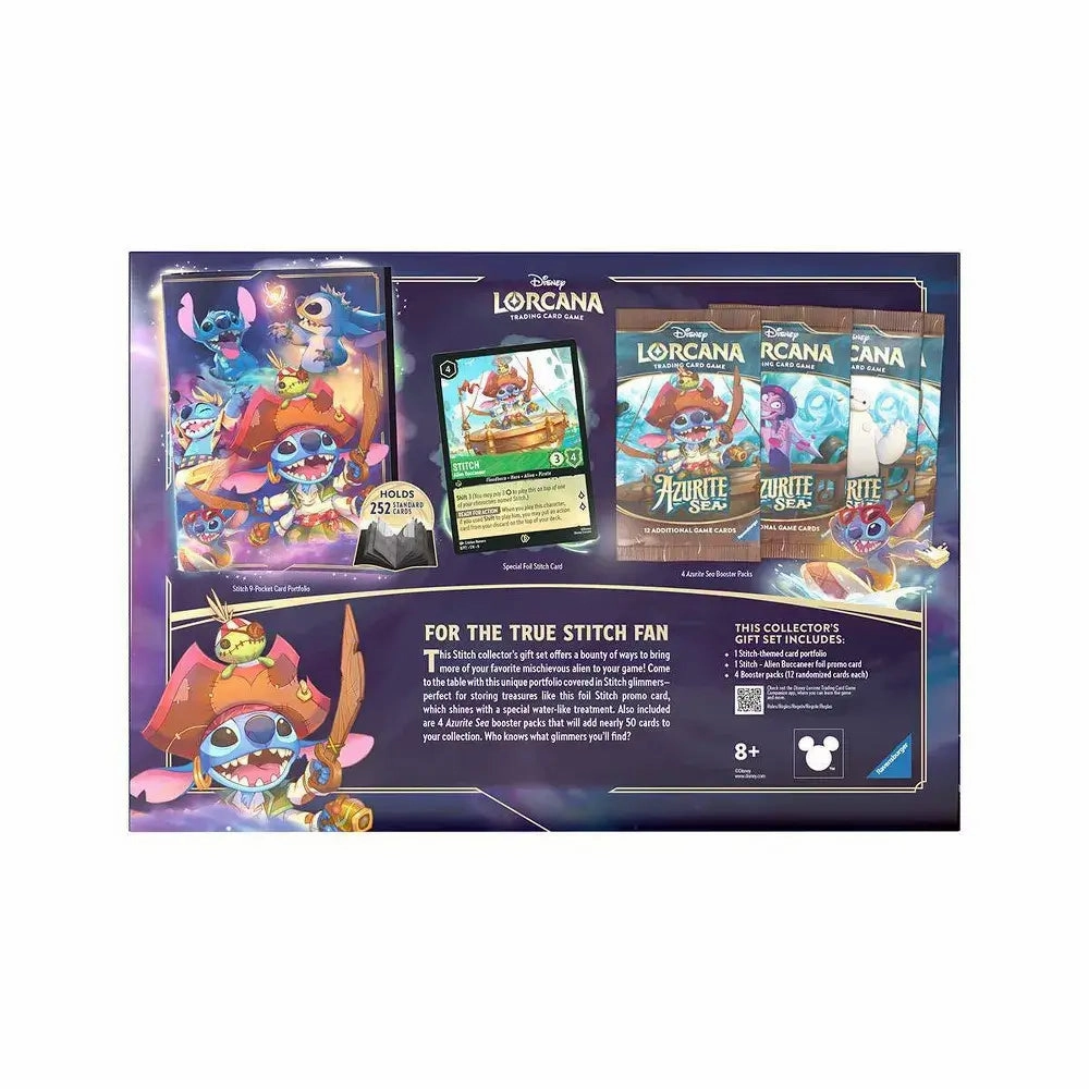 Ravensburger Toys Disney Lorcana TCG Azurite Sea Stitch Collector's Gift Set