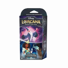 Ravensburger Toys Disney Lorcana TCG Rise of the Floodborn Starter Deck (Merlin and Tiana)
