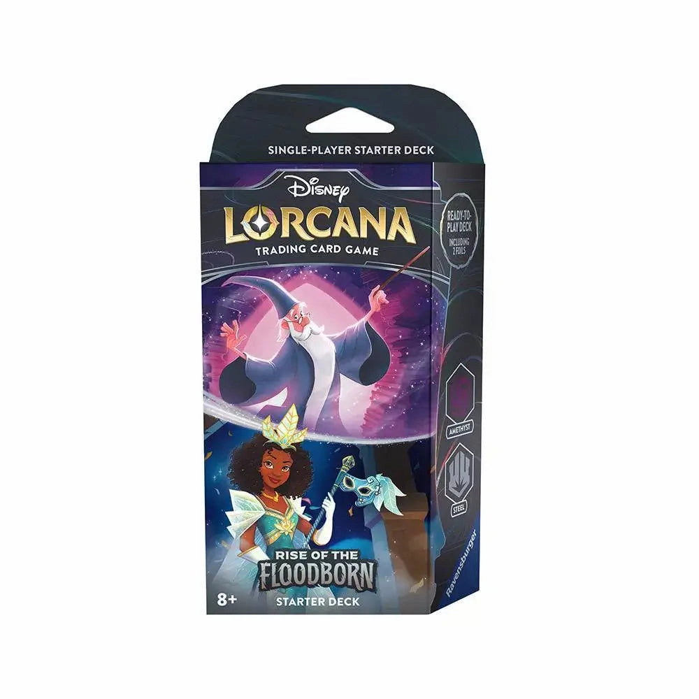 Ravensburger Toys Disney Lorcana TCG Rise of the Floodborn Starter Deck (Merlin and Tiana)