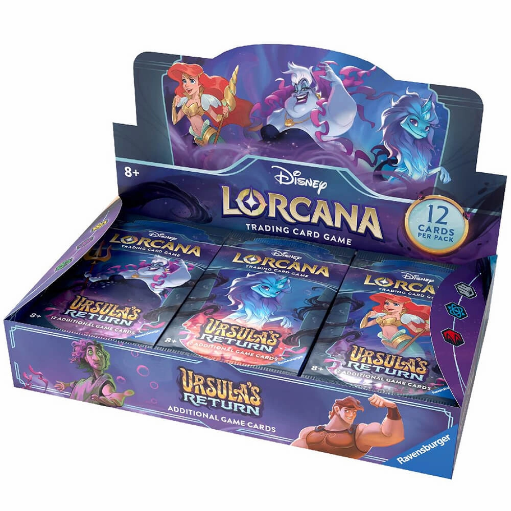 Ravensburger Toys Disney Lorcana TCG Ursula's Return Booster Display Box (24 Booster Packs)