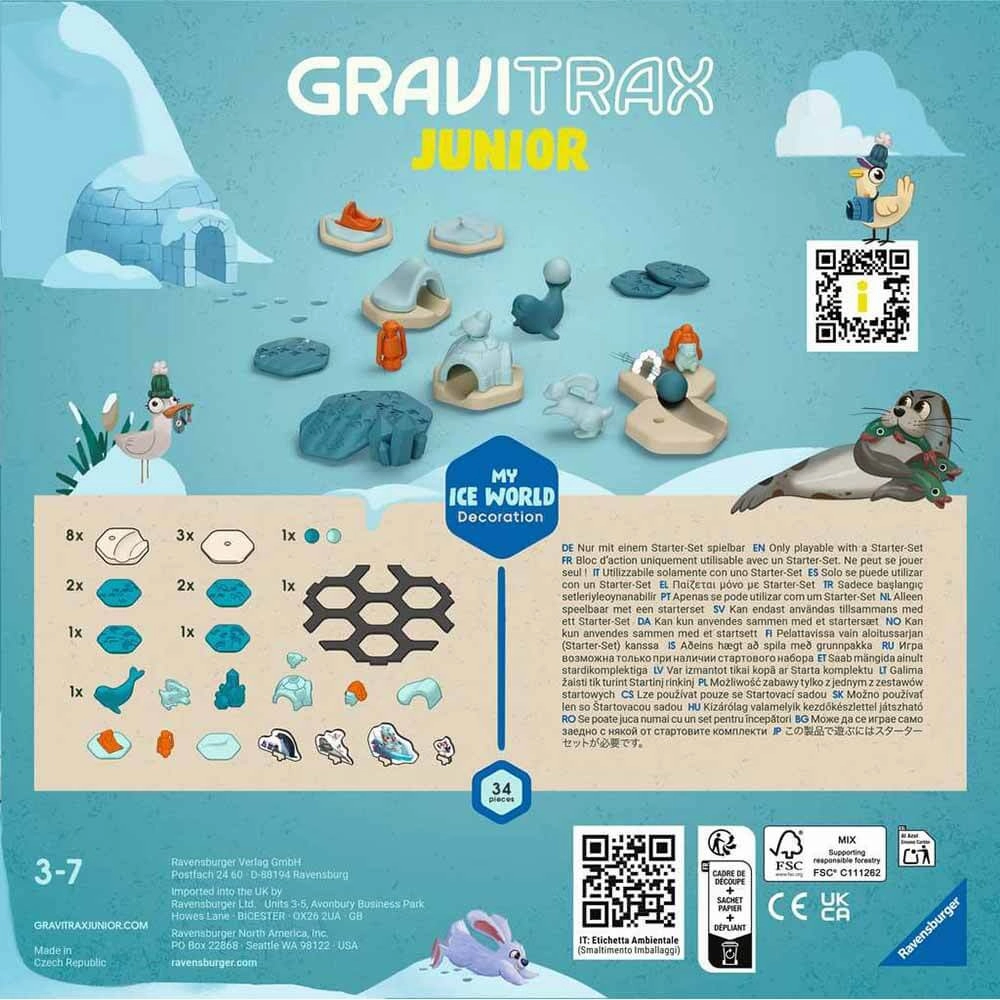 Ravensburger Toys GraviTrax JUNIOR My Ice World Decoration Set