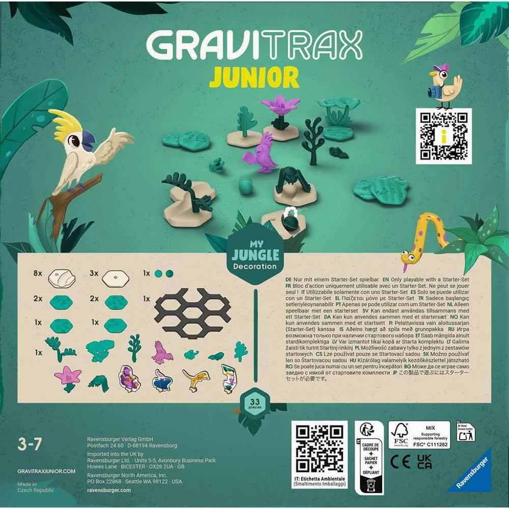 Ravensburger Toys GraviTrax JUNIOR My Jungle Decoration Set