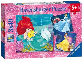 Ravensburger Toys Ravensburger Princesses 3 x 49 pc Puzzles