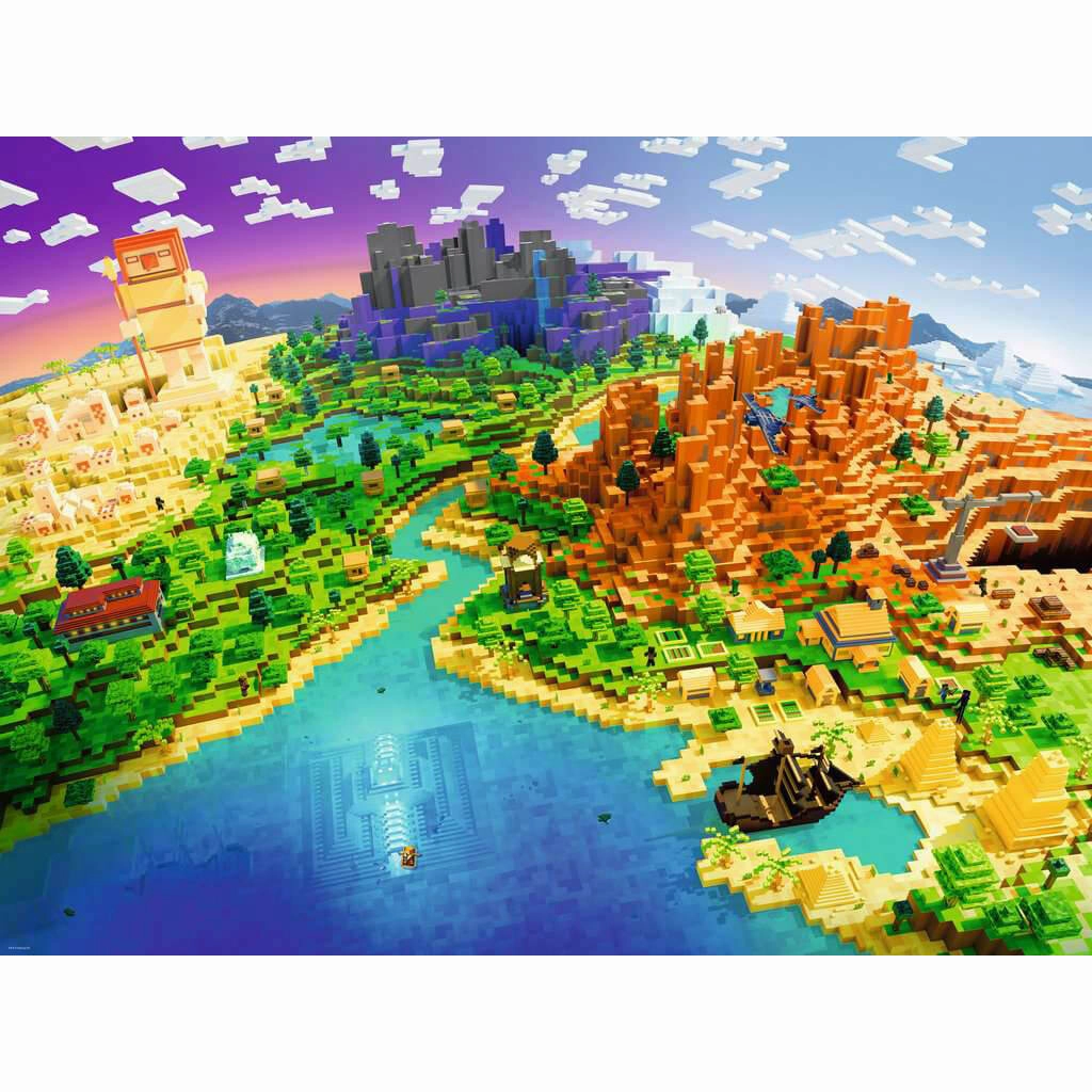 Ravensburger Toys Ravensburger World of Minecraft 1500 Piece Jigsaw Puzzle