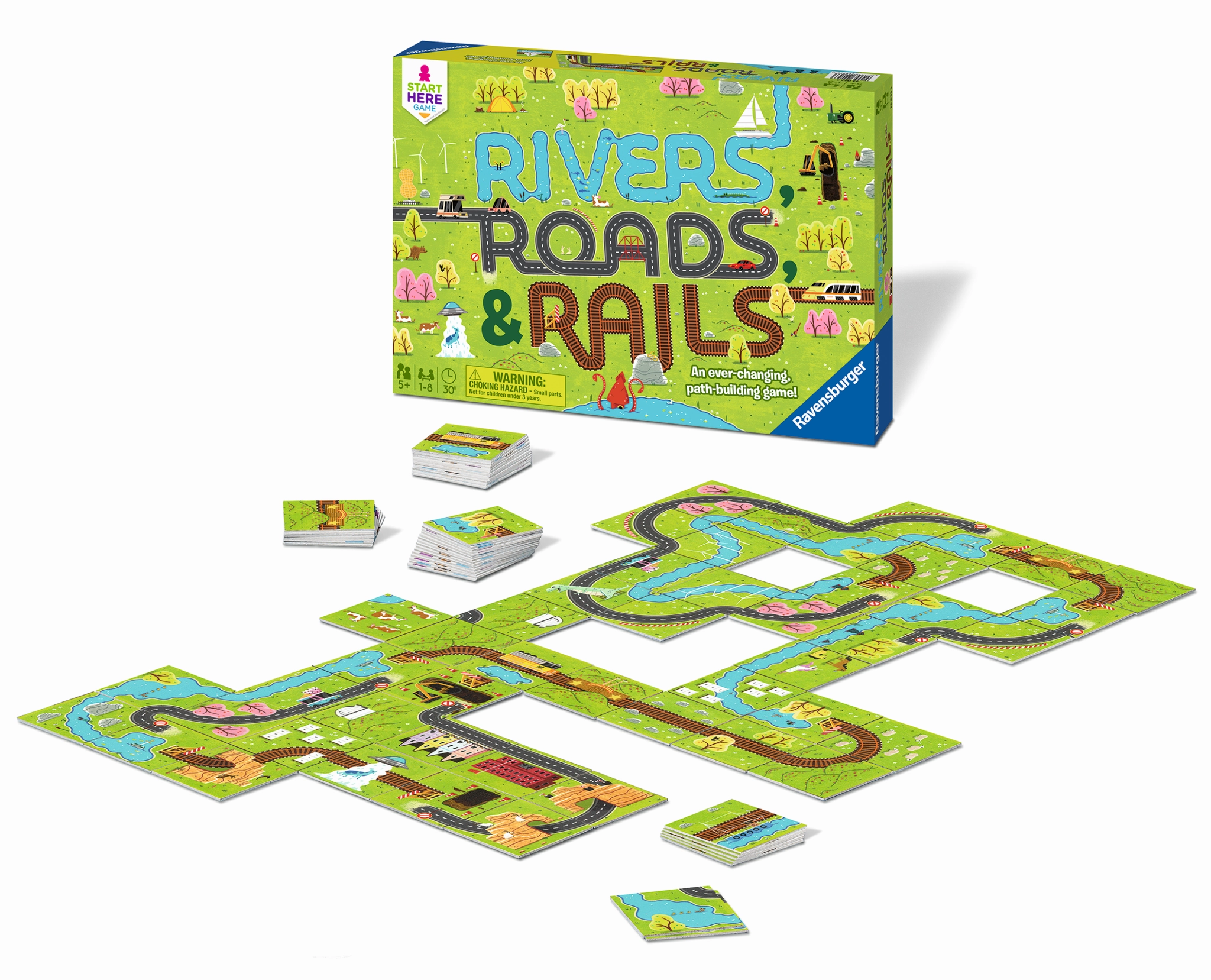 Ravensburger Toys Rivers, Roads & Rails board game