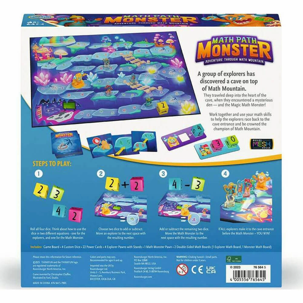 Ravensburger Toys ThinkFun Math Path Monster Adventure Game