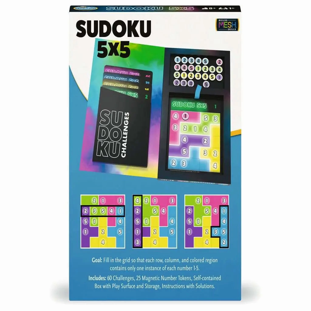 Ravensburger Toys ThinkFun Sudoku 5x5 Magnetic Travel Puzzle