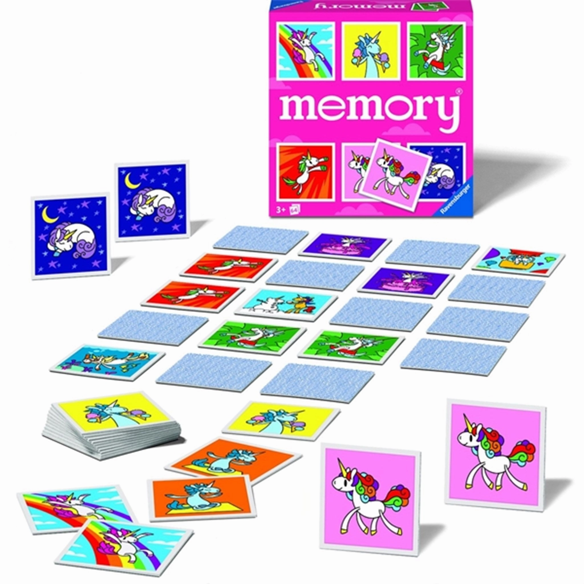 Ravensburger Unicorns Memory Vendespil