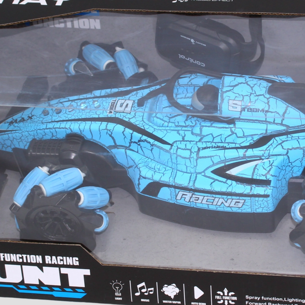Remote Control Car with Lights & Spray (Blue)