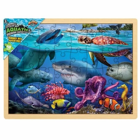 Rhode Island Novelty Toys Adventure Planet 48 Piece Aquatic Jigsaw Puzzle