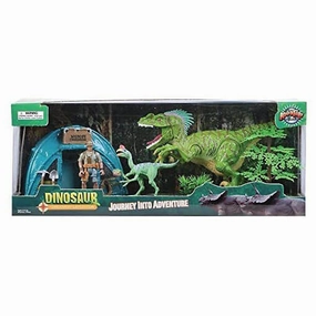 Rhode Island Novelty Toys Adventure Planet Dino Discovery Expedition 6 Piece Explorer Set