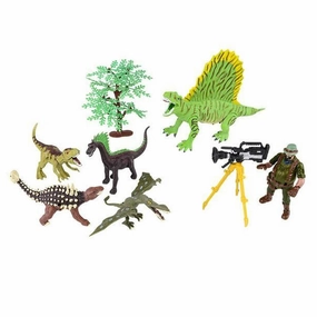 Rhode Island Novelty Toys Adventure Planet Dinosaur Discovery Expedition 8 Pc Dino Set
