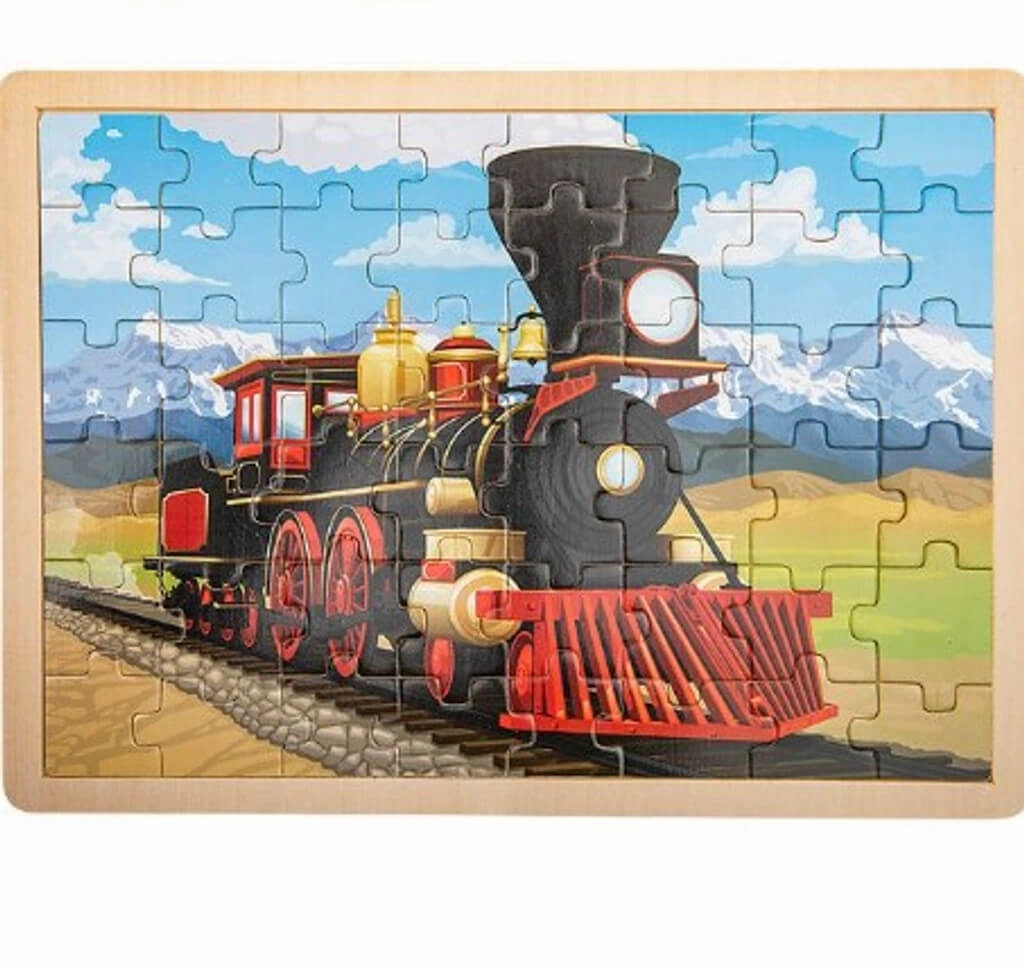 Rhode Island Novelty Toys Adventure Planet Locomotive Train Adventure 48-Piece Jigsaw Puzzle