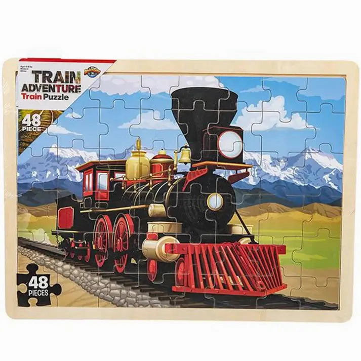 Rhode Island Novelty Toys Adventure Planet Locomotive Train Adventure 48-Piece Jigsaw Puzzle