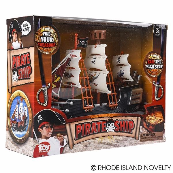 Rhode Island Novelty Toys Rhode Island Novelty 10" Pirate Boat Play Set
