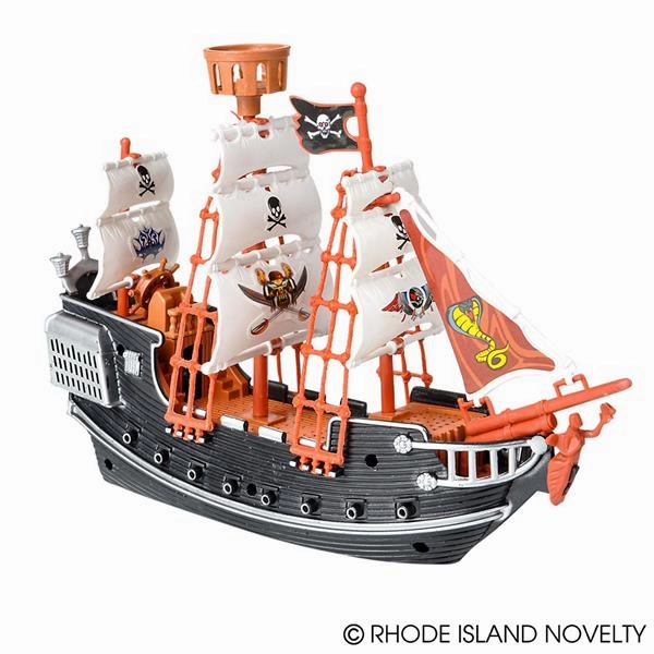 Rhode Island Novelty Toys Rhode Island Novelty 10" Pirate Boat Play Set