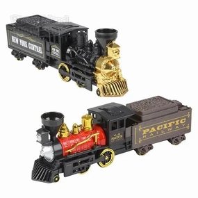 Rhode Island Novelty Toys Rhode Island Novelty 10" Steam Engine Locomotive Pull Back Train
