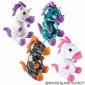 Rhode Island Novelty Toys Rhode Island Novelty 15" Sequinimals Unicorn Plush