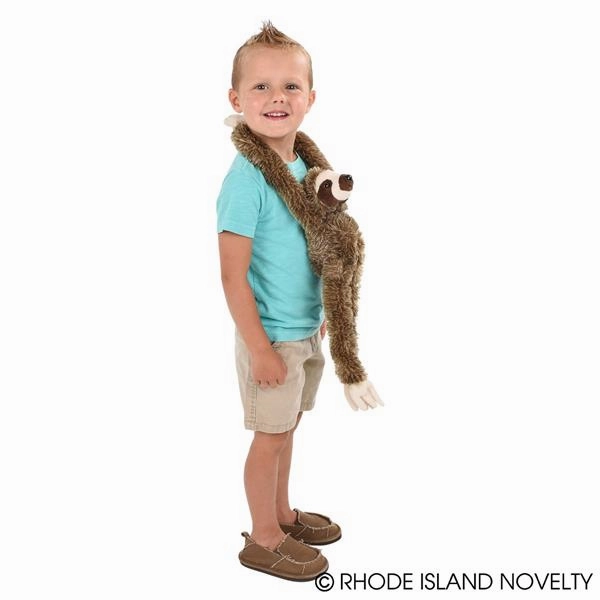 Rhode Island Novelty Toys Rhode Island Novelty 20" Hanging Brown Sloth Plush