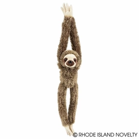 Rhode Island Novelty Toys Rhode Island Novelty 20" Hanging Brown Sloth Plush