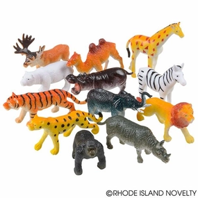 Rhode Island Novelty Toys Rhode Island Novelty 2.50" Zoo Animals (Random Animal)