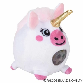 Rhode Island Novelty Toys Rhode Island Novelty 2.65" Plush Unicorn Squeezy Bead Ball