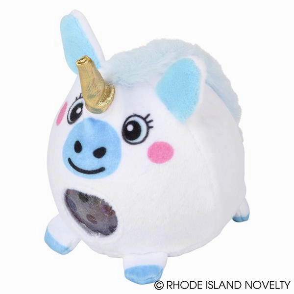 Rhode Island Novelty Toys Rhode Island Novelty 2.65" Plush Unicorn Squeezy Bead Ball