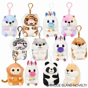 Rhode Island Novelty Toys Rhode Island Novelty 4" Belly Buddy Plush Clip (Random)