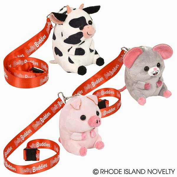 Rhode Island Novelty Toys Rhode Island Novelty 4" Lanyard Belly Buddy Farm (Styles Vary)