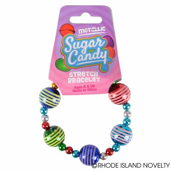Rhode Island Novelty Toys Rhode Island Novelty 7" Metallic Candy Replica Bracelet