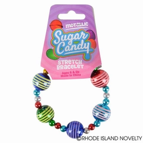 Rhode Island Novelty Toys Rhode Island Novelty 7" Metallic Candy Replica Bracelet