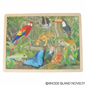 Rhode Island Novelty Toys Rhode Island Novelty Wood Jungle 48 Piece Puzzle