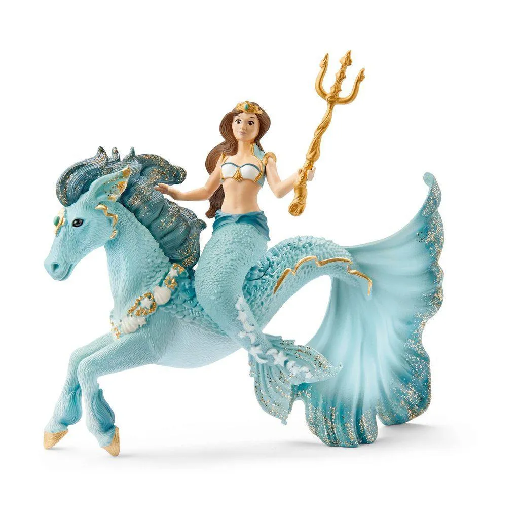 Schleich Toys Mermaid Eyele on Underwater Horse