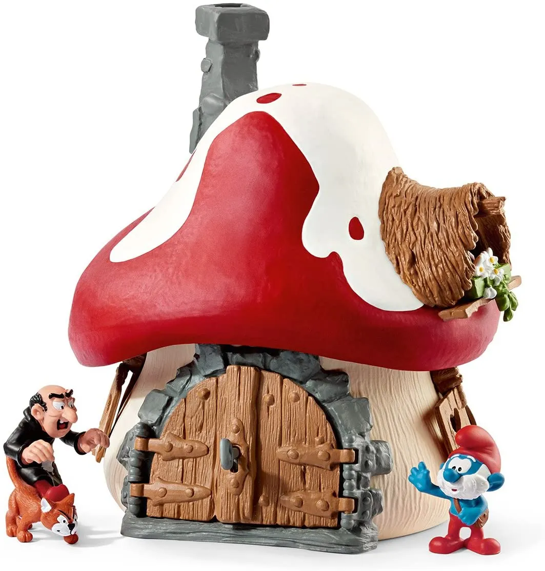 Schleich Toys Schleich 20803 Smurf House with 2 Figurines, Multicoloured