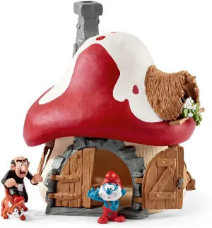 Schleich Toys Schleich 20803 Smurf House with 2 Figurines, Multicoloured