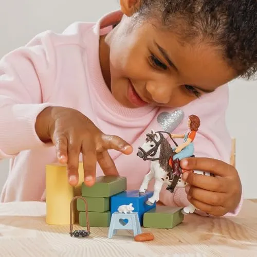 Schleich Toys SCHLEICH 42518n Horse Club Mia & Spotty Horse Club Toy Playset for Kids Aged 3-12