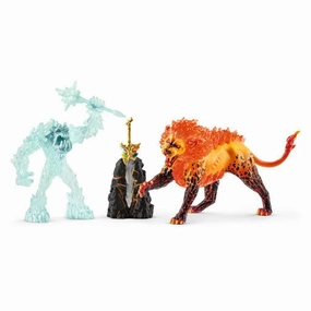 Schleich Toys Battle for the Superweapon  Frost Monster vs. Fire Lion