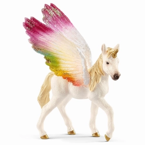 Schleich Toys Bayala - Rainbow Unicorn Foal with Wings