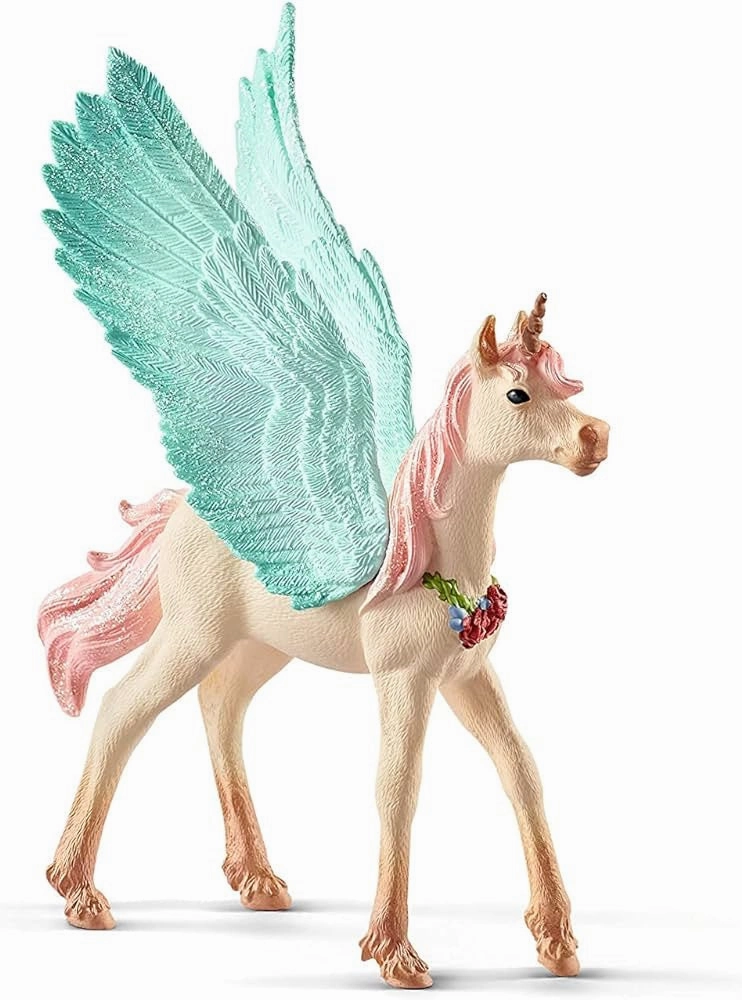 Schleich Toys Decorated Unicorn Pegasus Foal