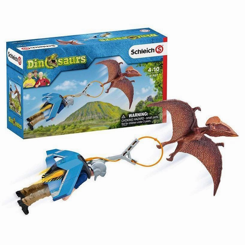Schleich Toys Dinosaurs Jetpack Chase