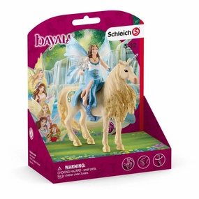 Schleich Toys Eyela Riding on Golden Unicorn