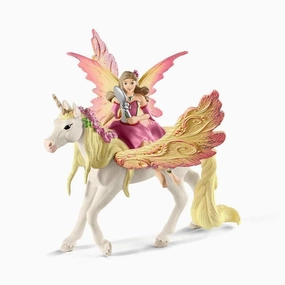 Schleich Toys Fairy Feya with Pegasus Unicorn