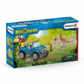 Schleich Toys Off-Road Vehicle & Dino Outpost