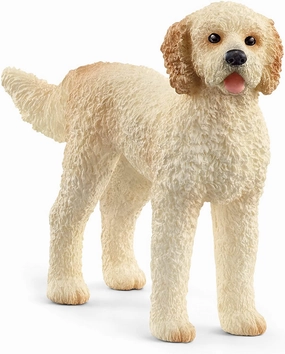 Schleich Toys SCHLEICH 13939 Farm World Goldendoodle Figurine,Multicoloured
