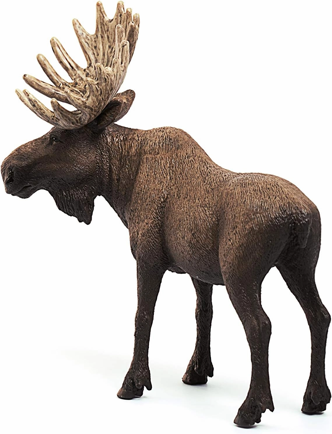 Schleich Toys Schleich 14781 Moose Bull Figurine - Hand-Painted Wildlife Animal Toy for Kids, 13 x 7 x 11 cm