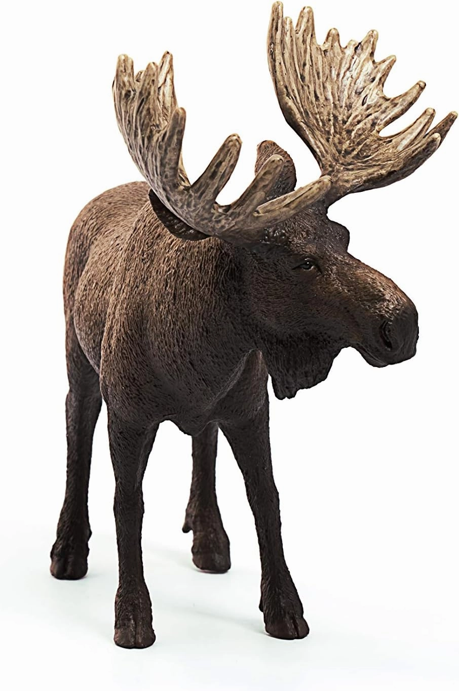 Schleich Toys Schleich 14781 Moose Bull Figurine - Hand-Painted Wildlife Animal Toy for Kids, 13 x 7 x 11 cm