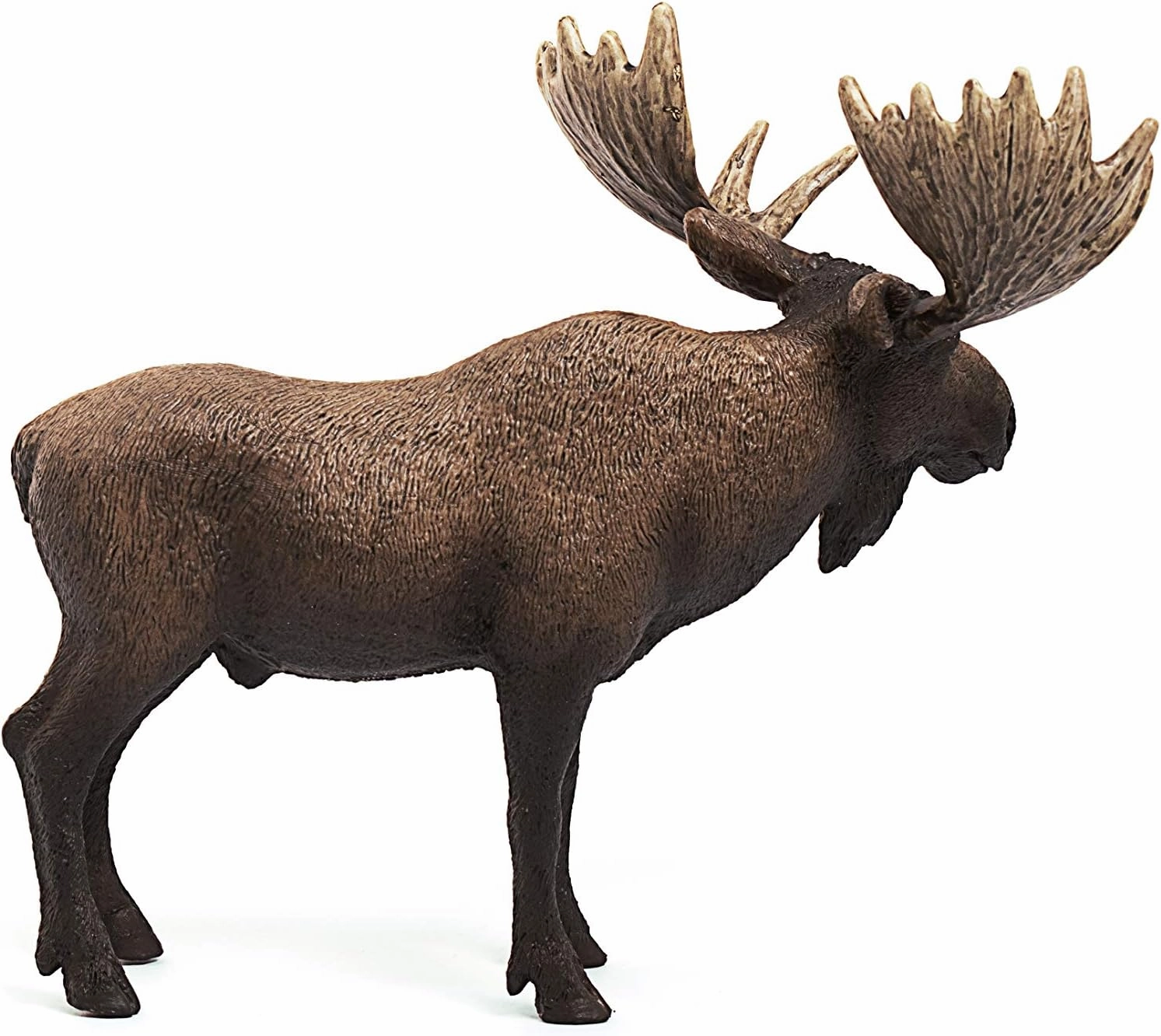 Schleich Toys Schleich 14781 Moose Bull Figurine - Hand-Painted Wildlife Animal Toy for Kids, 13 x 7 x 11 cm