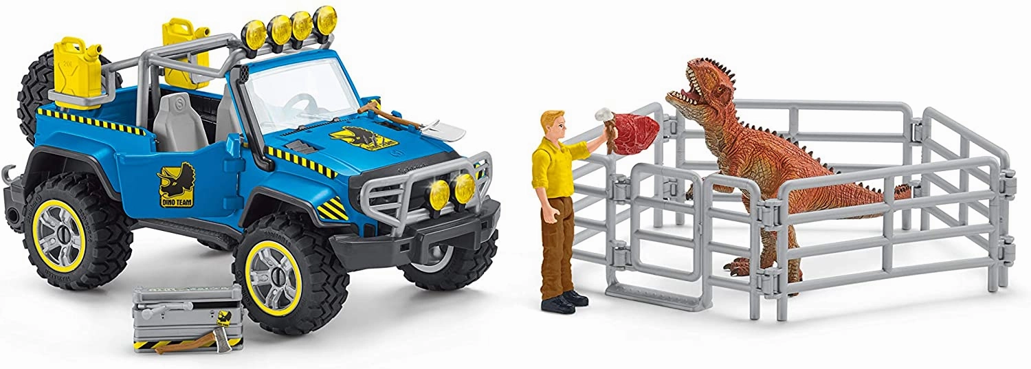 Schleich Toys Schleich 41464 Off-road Vehicle with Dino Outpost Dinosaurs
