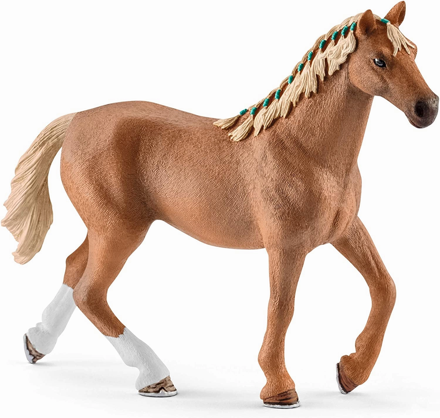 Schleich Toys Schleich 42360 42360-Horse Club English Thoroughbred with Blanket, Multicolour